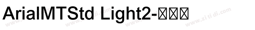 ArialMTStd Light2字体转换